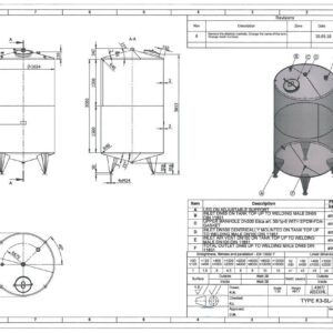 10300 liters tank i rustfritt stål 304
