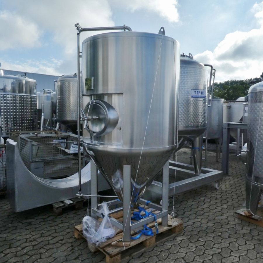 1100 liters tank i rustfritt stål 304