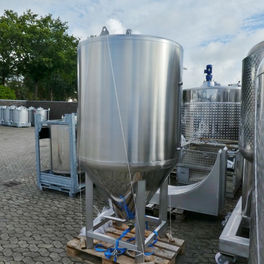 1100 liters tank i rustfritt stål 304