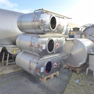 1100 liters tank i rustfritt stål 304