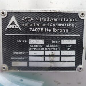 1100 liters tank i rustfritt stål 304