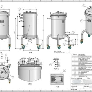 150 liters tank i syrefast 316