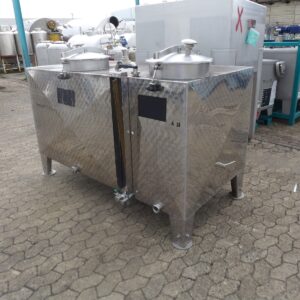 1800 liters tank i rustfritt stål 304