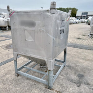 1950 liters tank i rustfritt stål 304