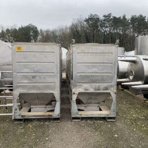 2000 liters tank i rustfritt stål 304