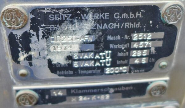 285 liters tank i syrefast 316