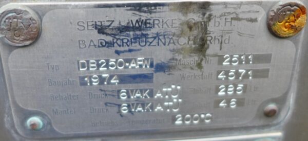285 liters tank i syrefast 316
