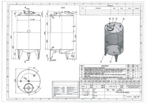 3200 liters tank i 304 rustfritt stål