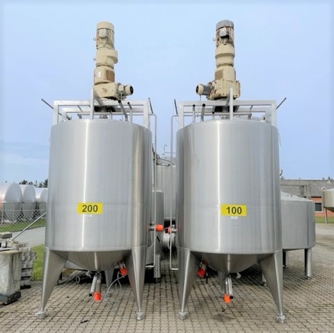 4000 liters tank i rustfritt stål 304