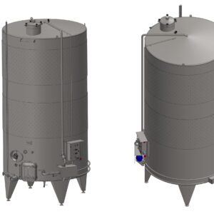 500 liters tank i rustfritt stål 304 eller syrefast 316