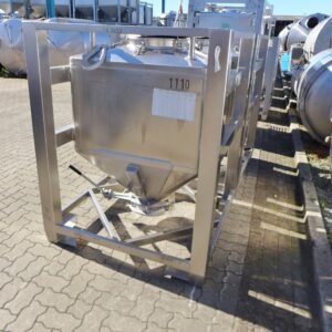 625 liters tank i rustfritt stål 304
