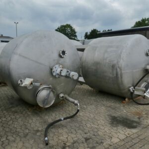 6500 liters tank i rustfritt stål 304