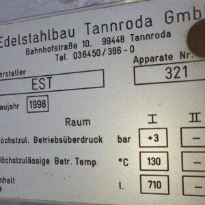 710 liters tank i syrefast 316