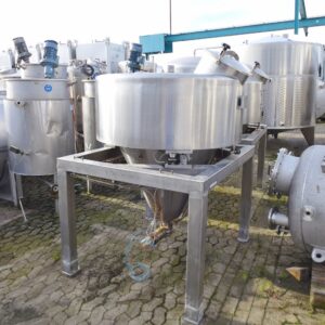 750 liters tank i rustfritt stål 304