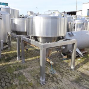 750 liters tank i rustfritt stål 304