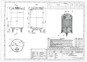 8100 liters tank i rustfritt stål 304