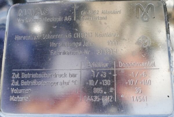 885 liters tank i syrefast 316