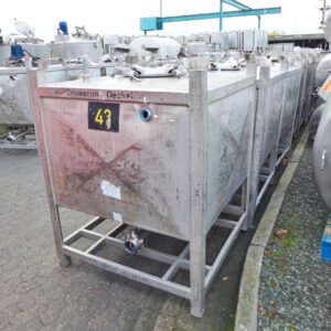 1000 liters tank i 304 rustfritt stål