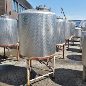 1050 liters tank i rustfritt stål 304