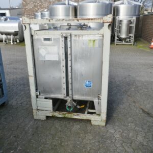 1050 liters tank i rustfritt stål 304