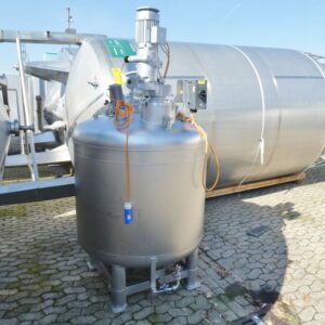 1100 liters tank i rustfritt stål 304