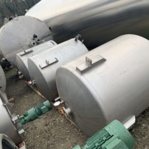 1500 liters tank i rustfritt stål 304