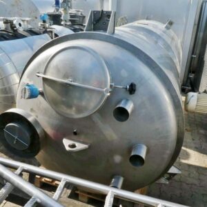 1500 liters tank i rustfritt stål 304