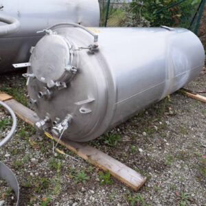 1500 liters tank i rustfritt stål 304