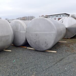 15000 liter tank i rustfritt stål 304 (dobbeltmantlet)