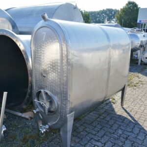 2000 liters tank i rustfritt stål 304