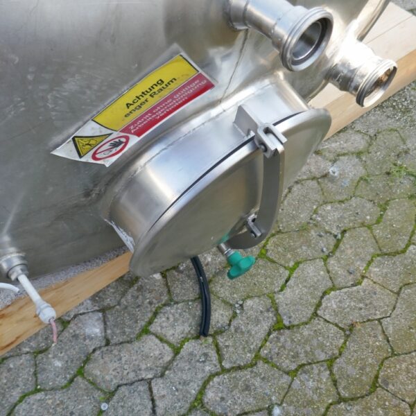2000 liters tank i rustfritt stål 304