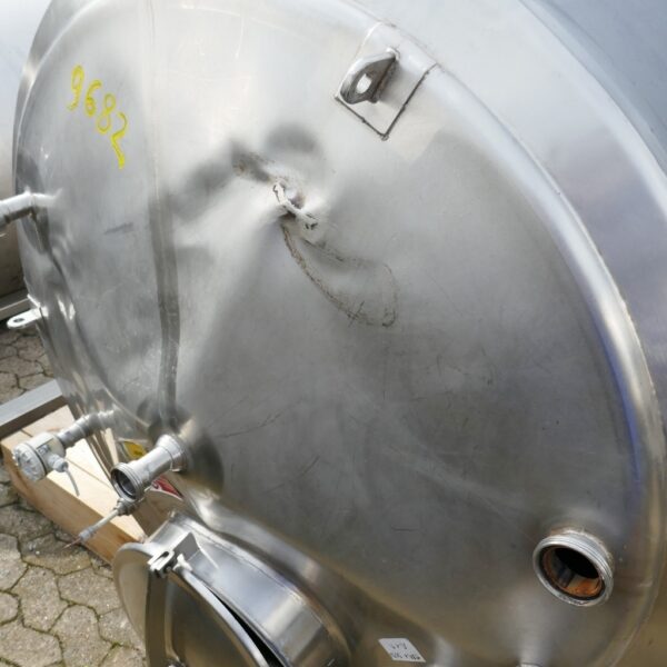 2000 liters tank i rustfritt stål 304