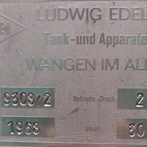 3000 liters tank i rustfritt stål 304