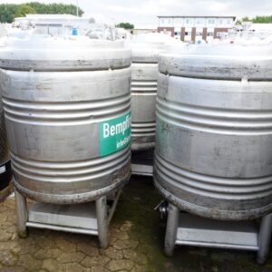 800 liters tank i rustfritt stål 304