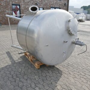 2000 liters tank i rustfritt stål 304