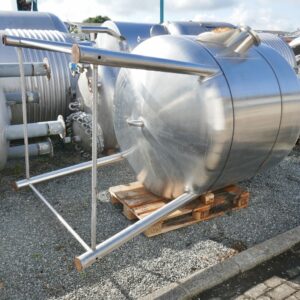 2000 liters tank i rustfritt stål 304