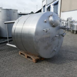 2500 liters tank i rustfritt stål 304
