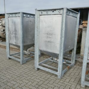 1100 liters tank i rustfritt stål 304