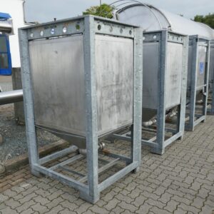 1100 liters tank i rustfritt stål 304