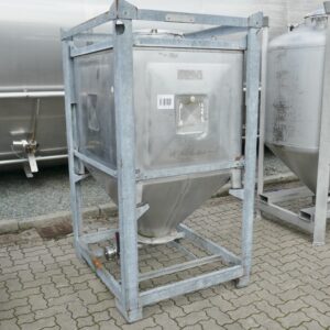 1100 liters tank i rustfritt stål 304