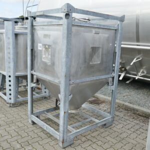 1100 liters tank i rustfritt stål 304