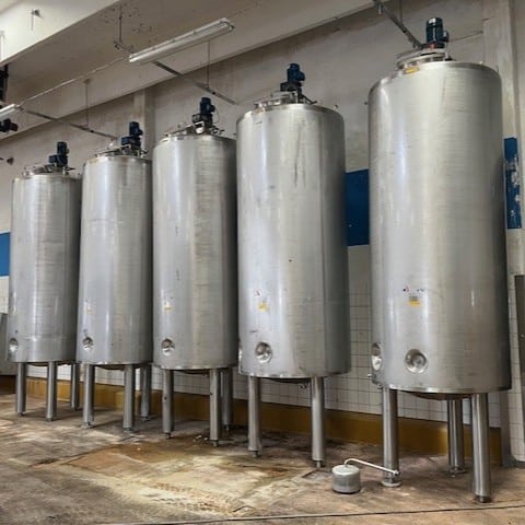 3000 liters tank i rustfritt stål 304