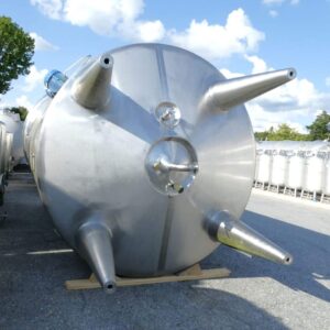 2000 liters tank i rustfritt stål 304