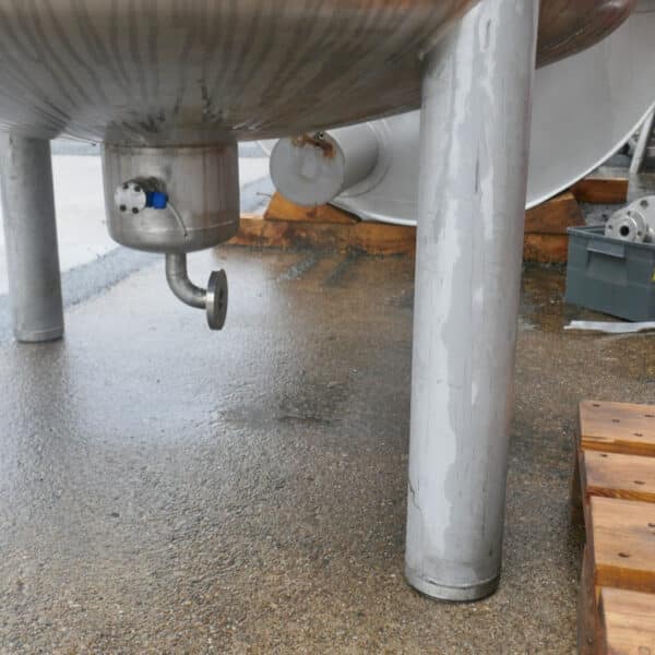 2500 liters tank i rustfritt stål 304