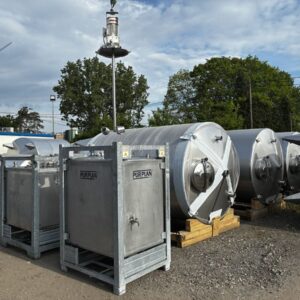 1250 liters tank i rustfritt stål 304