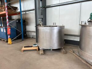 1400 liter tank i rustfritt stål 304
