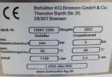 1150 liters tank i rustfritt stål 304