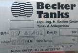 12290 liter tank i rustfritt stål 304