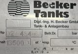 13500 liter tank i Rostfritt 304
