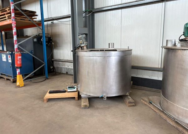 1400 liter tank i rustfritt stål 304